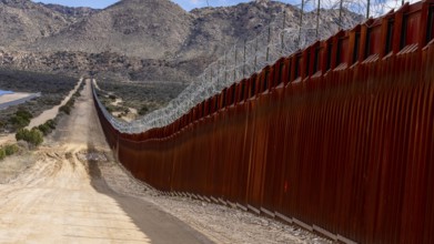 Jacumba Hot Springs border wall in California fortifies the US-Mexico boundary, addressing security