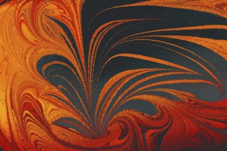Abstract marbling floral pattern for fabric, tile design. background texture