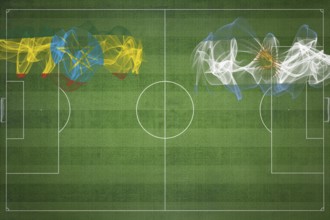 Ethiopia vs Argentina Soccer Match, national colors, national flags, soccer field, football game,