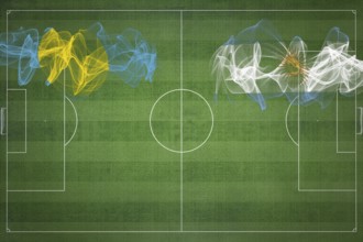 Palau vs Argentina Soccer Match, national colors, national flags, soccer field, football game,
