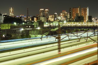 Train trajectory (Kanagawa Prefecture Yokohama City). Shooting Location: Yokohama-city kanagawa