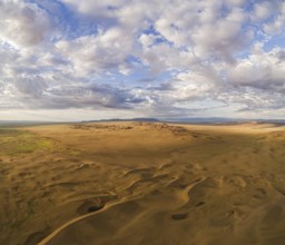 Gobi desert sand dunes. Mongolia, Asia