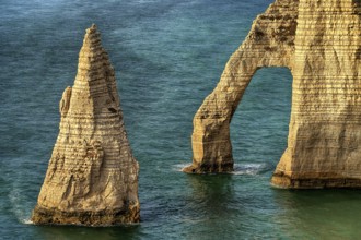 France, Normandy, The chalk cliffs of Etretat, Normandy, France, Europe