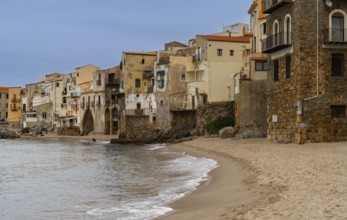 View of the historic seaside town of Cefaulu in northern Sicilyview of the historic seaside town of