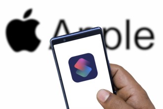 Apple Shortcut App Logo on smartphone
