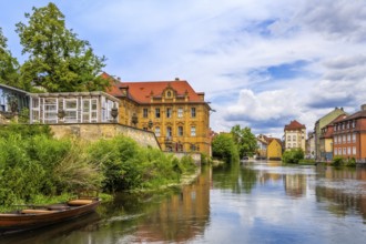 Historic old town of Bamberg (Franconia, Germany) at the river Regnitz