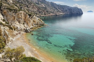 The beach Vroulidia in Chios island, Greece, Europe
