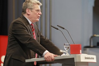 Joachim Gauck during his speech at the SPD event