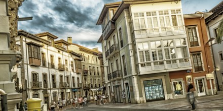 City View, Street Scene, Asturias Green Coast, Llanes, Asturias, Spain, Europe