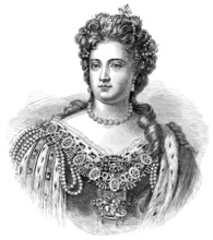 Anne Stuart, 1665 - 1714, Queen of England, Scotland and Ireland