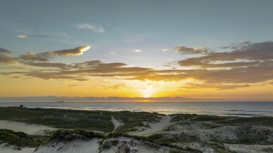 Florianópolis, Campeche beach during sunrise. Brazil. Rio Tavares neighborhood
