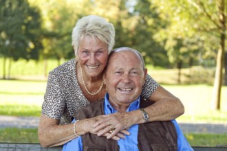 Elderly couple in love. Portraits of a married couple. Austria