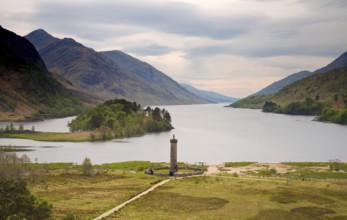 Glenfinnan Monument on Loch Shiel, Scotland, United Kingdom Scotland