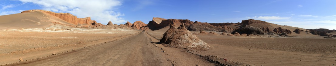 Valle de la Luna in the Atacama Desert in Chile