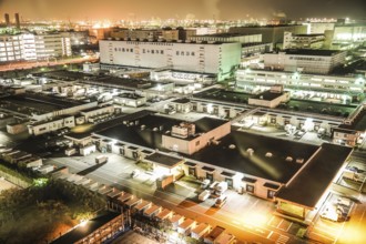 Keihin industrial zone which is visible from the Kawasaki Marien (Kawasaki City, Kanagawa