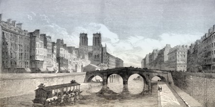 Pont Saint-Michel, Paris, France, 1857, Europe