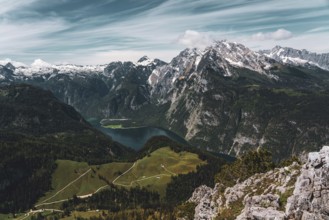 View of the Königssee in Bavaria, Germany, Europe
