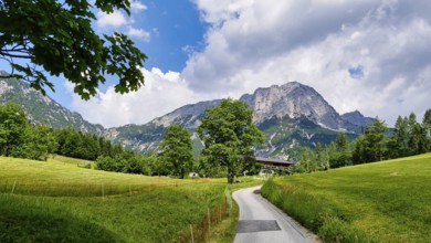 On the Gerner Höhenweg with a view of the Untersberg