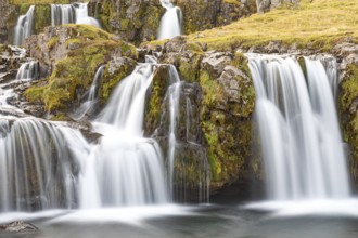 Kirkjufell waterfall long exposure, Iceland, Europe