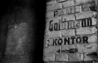 Germany, Berlin, 27 April 1992, Paul Goldmann Kontor, sign of a former company at Kremmener Straße