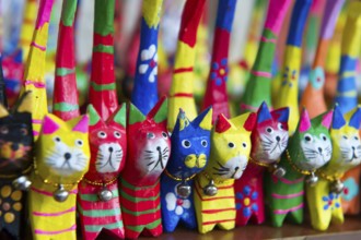Colorful cats as Turkish souvenirs