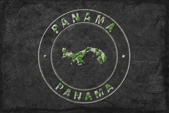 Map of Panama Reforestation Green Agenda, Climate Message