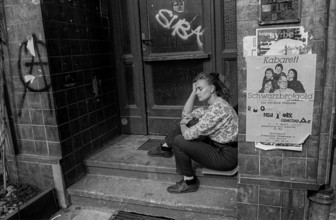 Germany, Berlin, 17 May 1992, Resting, Oranienburger Straße, Europe