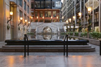 Architecture, festive decoration in the World Trade Centre, Montreal, Province of Quebec, Canada,
