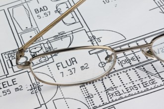Building plan for a residential building. Drawings and plans by an architect. Austria