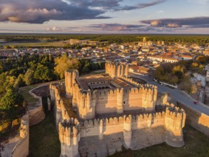Coca castle, XV century, Gothic-Mudejar, Coca, Segovia province, Spain, Europe
