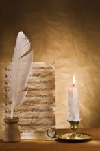 Copyspace background of musical writing