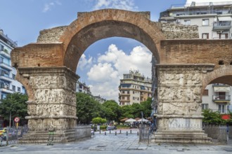 The Arch of Galerius was built in 298 to 299 AD, Thessaloniki, Greece, Europe