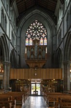 Kilkenny, Ireland, 17 August, 2022: view of the central nave of the St. Mary's Cathedral in