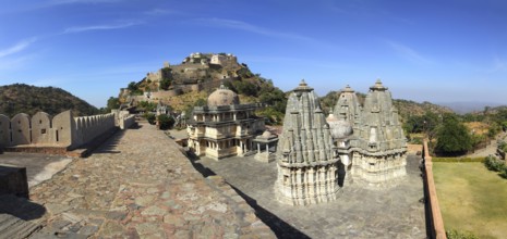 Panorama of kumbhalgarh fort in rajasthan india