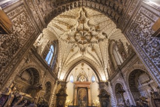 Toledo, Spain, December 16, 2018 : Interior of Toledo cathedral in historic medieval city of