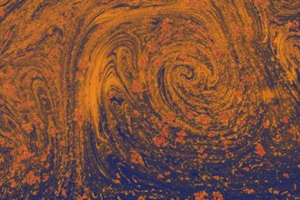 Traditional Ottoman Turkish abstract marbling art patterns as background