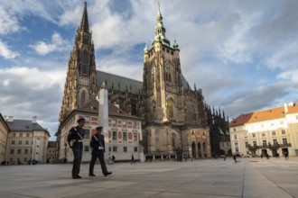 PRAGUE, CZECHIA - MARCH 25, 2023: Sant Vitus Cathedral in Prague, Czechia