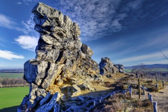 A photo of Devil's Wall in Harz mountain in Germany