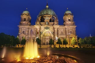 Berlin Cathedral Berliner Dom at sunset in Germany