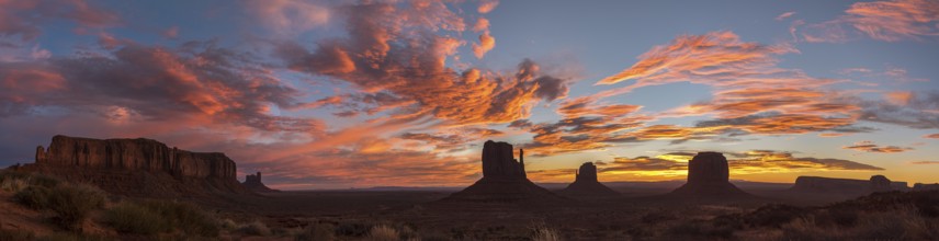 Great magnificent sunrise over the Monument Valley, Arizona, USA, North America