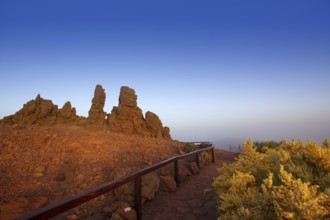 Roque de los Muchachos stones in Caldera Taburiente La Palma at Canary Islands