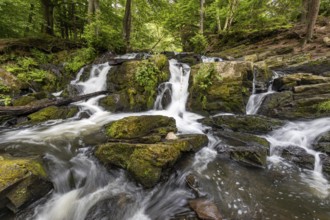 Selke Waterfall in the Harz Region Harzgerode Selke Valley