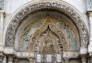 Partial view of Saint Marks Basilica Venice