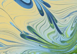 Abstract marbling floral pattern for fabric, tile design. background texture