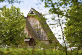 The reconstructed medieval house, Nienover, Bodenfelde, Lower Saxony, Germany, Europe