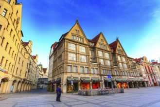 Munich, Germany, December 26, 2016: Neuhauser street view in downtown of Munich, Europe