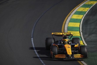 MELBOURNE, AUSTRALIA, MARCH 23: Lando Norris of Great Britain drives the McLaren MCL38 during