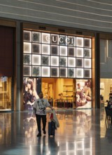 A picture of the Gucci store at the Istanbul Airport