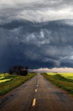 Prairie Storm Clouds Canada Saskatchewan Dramatic Summer