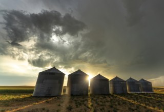 Prairie Summer Storms Saskatchewan Canada Ominous danger
